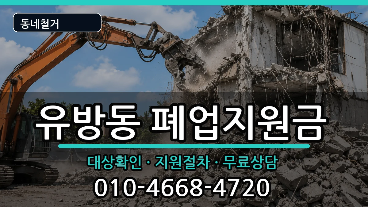 경기용인시처인구유방동 폐업지원금 현장 처리 안내 이미지 2