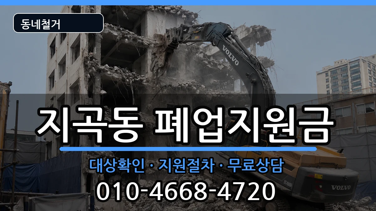 경기용인시기흥구지곡동  폐업지원금 절차형