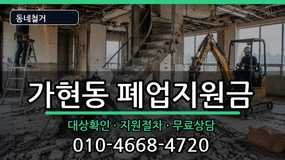 경기안성시가현동 폐업지원금 경기안성시가현동 폐업지원금 현장 처리 안내 이미지 2