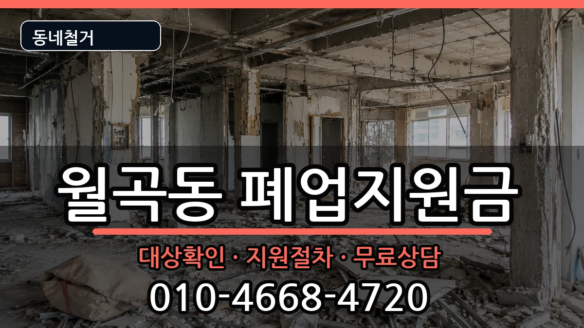 경기평택시월곡동 폐업지원금 경기평택시월곡동 폐업지원금 현장 처리 안내 이미지 1