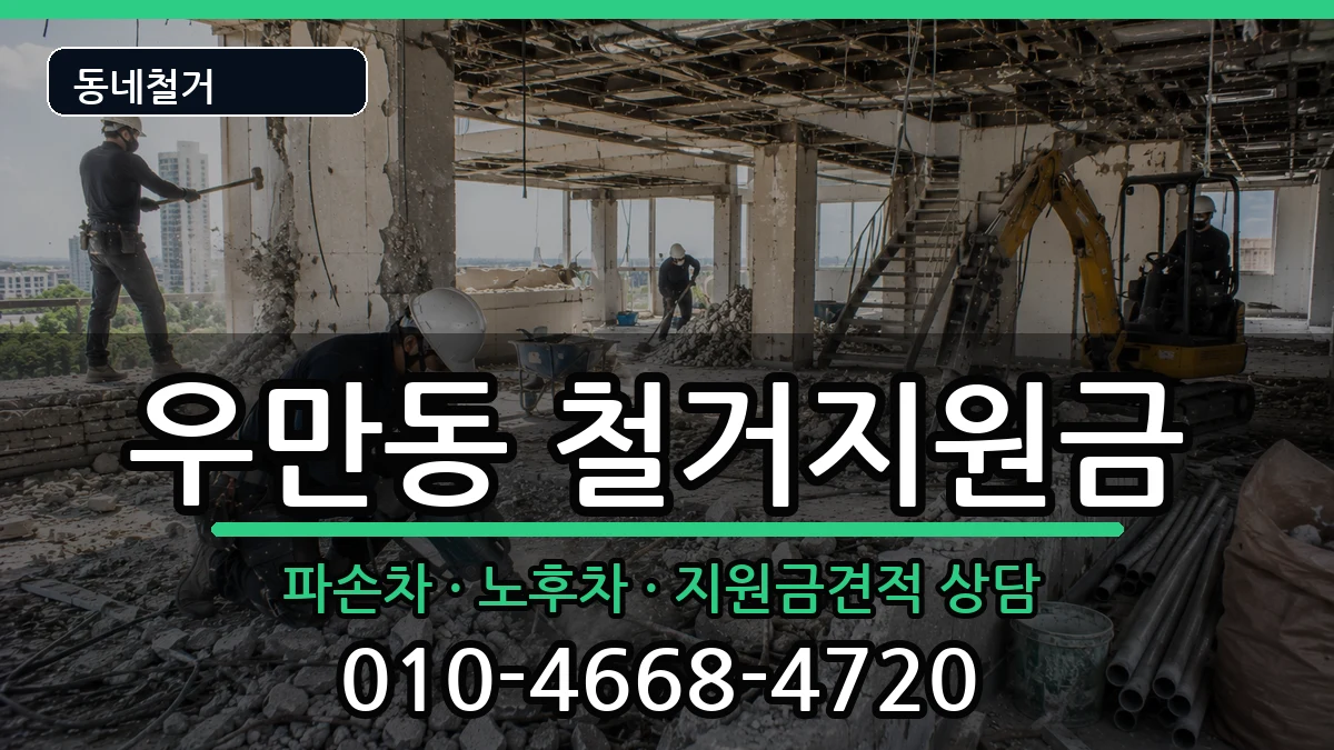 경기여주시우만동  철거지원금 주의사항형