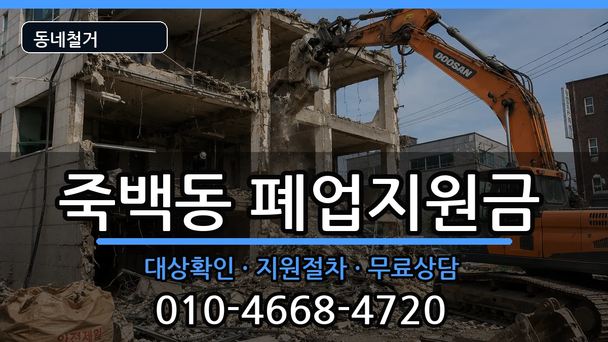 경기평택시죽백동 폐업지원금 경기평택시죽백동 폐업지원금 현장 처리 안내 이미지 3