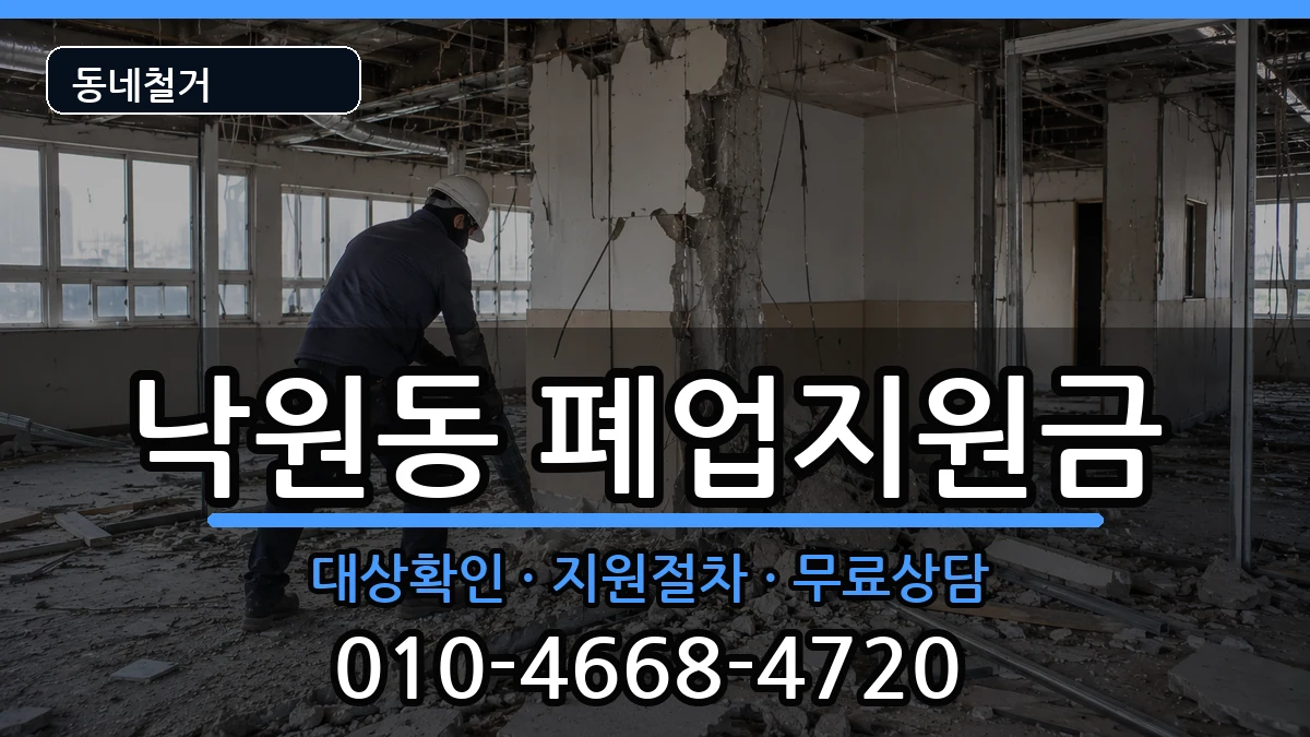 경기안성시낙원동 폐업지원금 현장 처리 안내 이미지 1