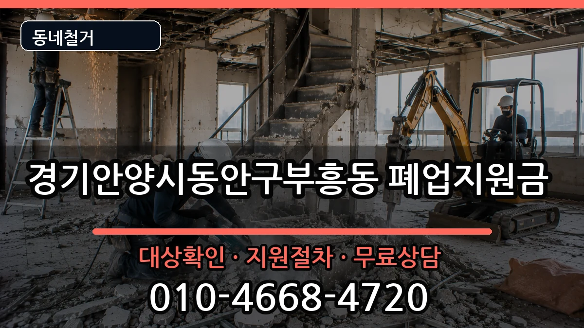 경기안양시동안구부흥동 폐업지원금 현장 처리 안내 이미지 3