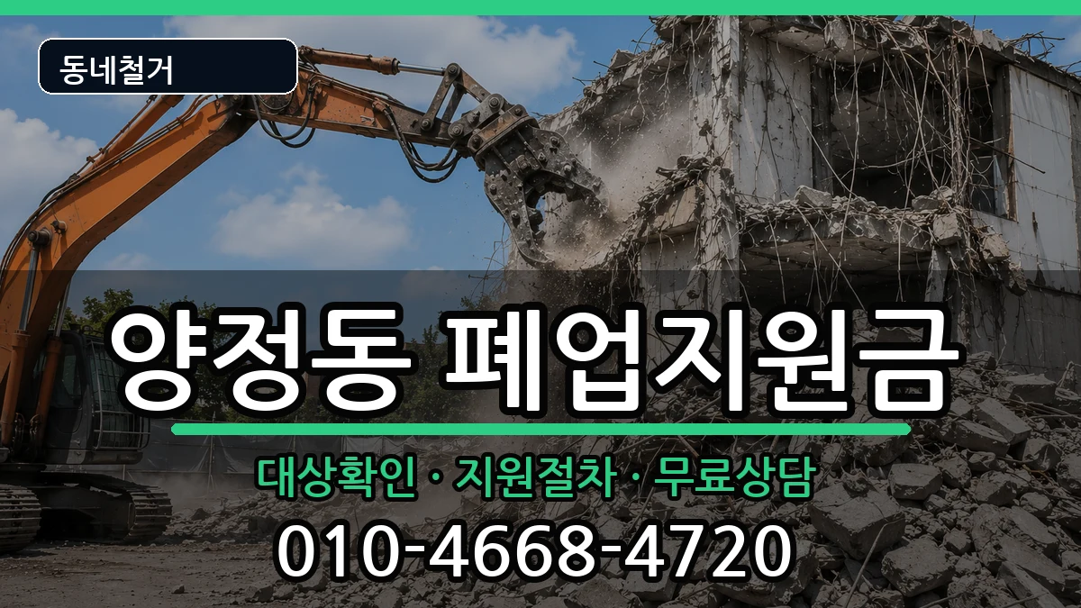 경기남양주시양정동  폐업지원금 질문형