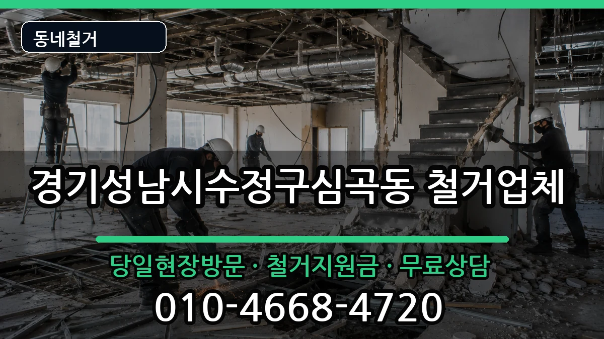 경기성남시수정구심곡동  철거 비용형
