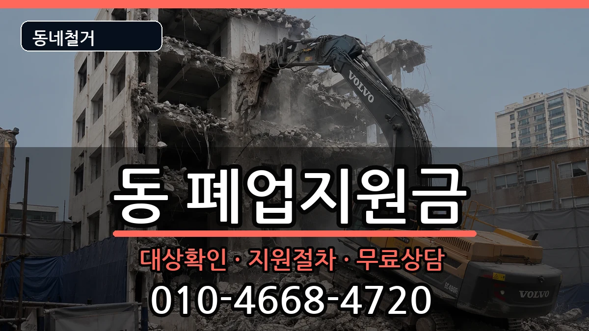 경기구리시동구동 폐업지원금 현장 처리 안내 이미지 1