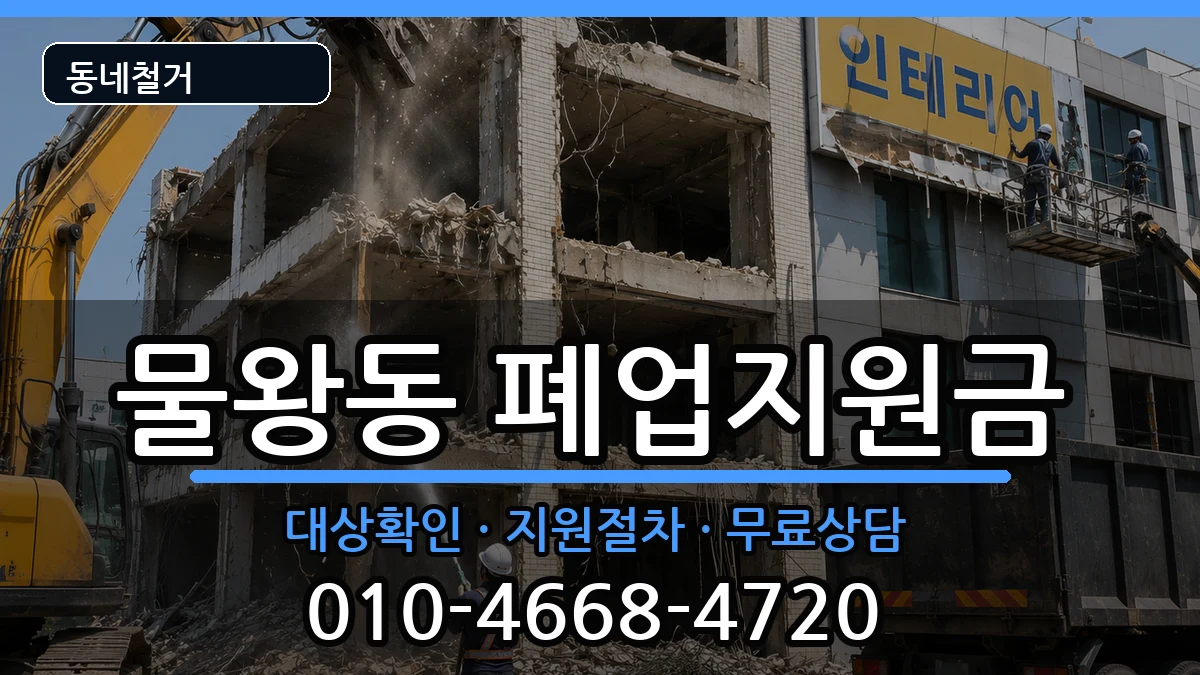 경기시흥시물왕동 폐업지원금 현장 처리 안내 이미지 3