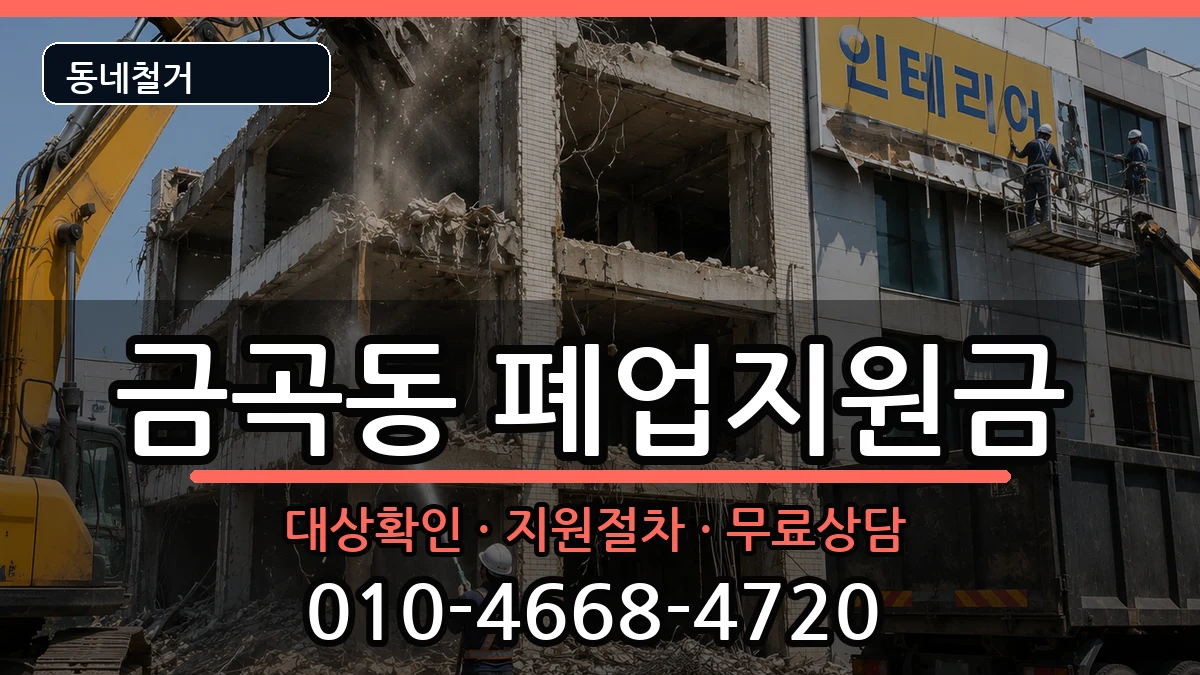 경기남양주시금곡동  폐업지원금 FAQ형