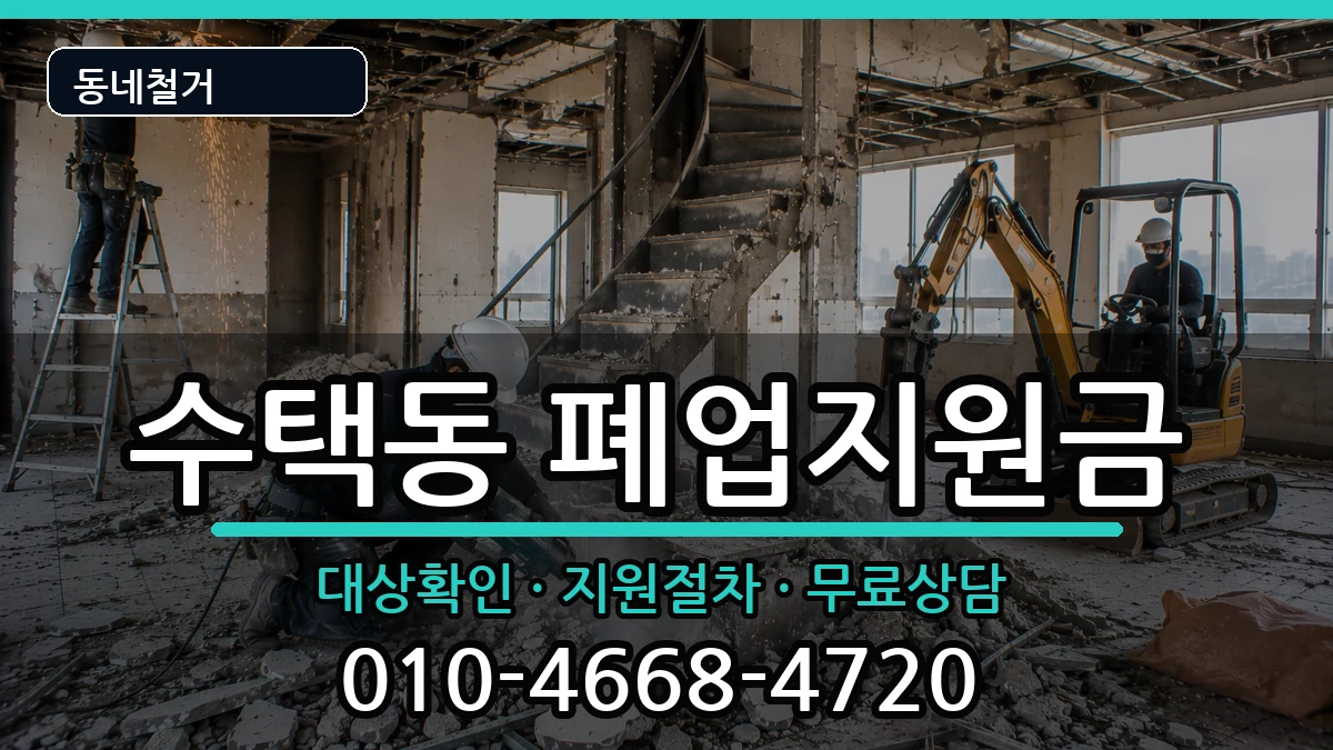 경기구리시수택동 폐업지원금 경기구리시수택동 폐업지원금 현장 처리 안내 이미지 1