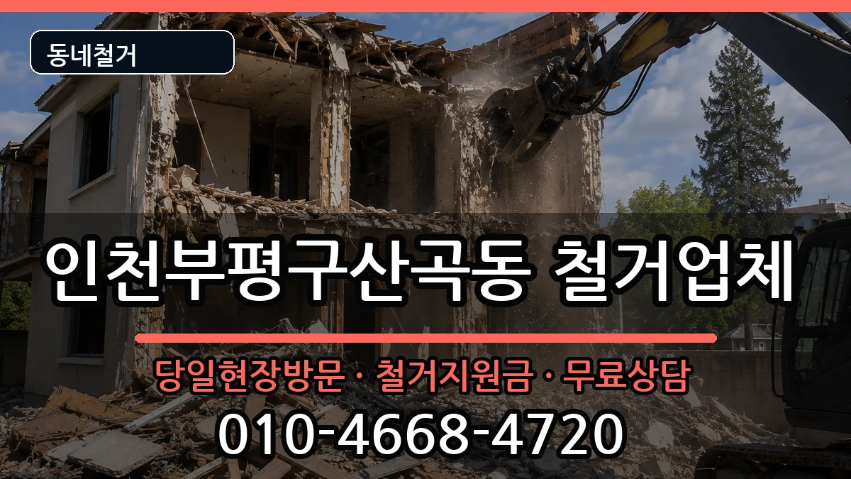 인천부평구산곡동  철거 지역형