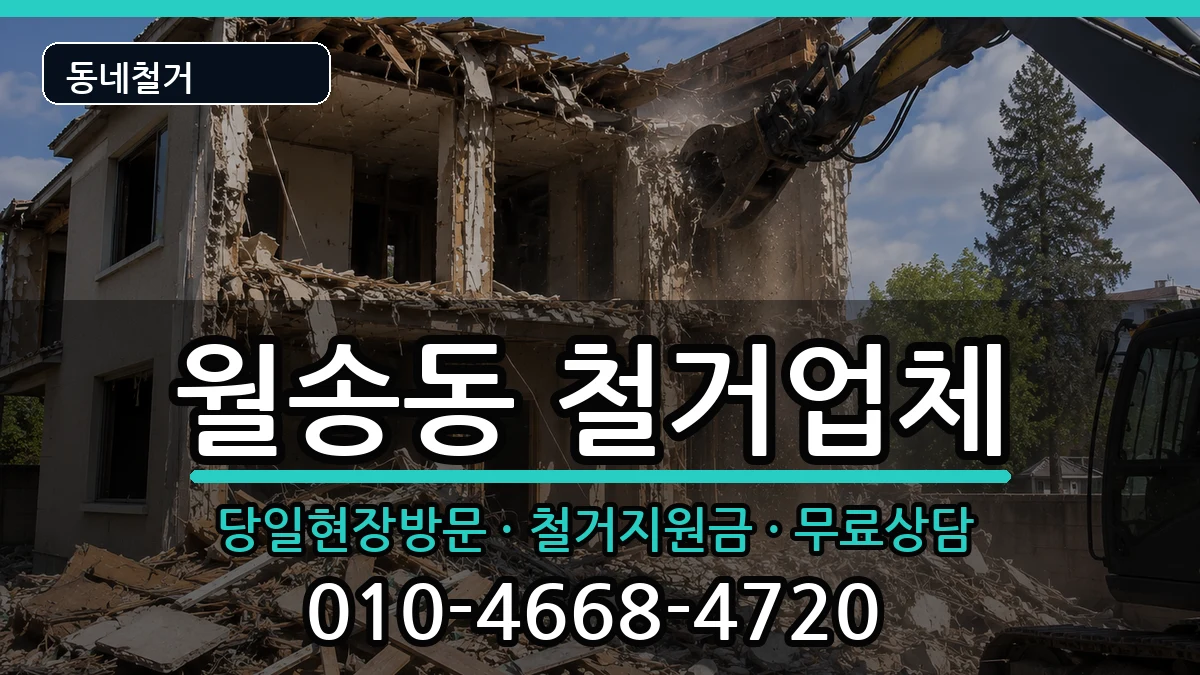 경기여주시월송동 철거 현장 처리 안내 이미지 1