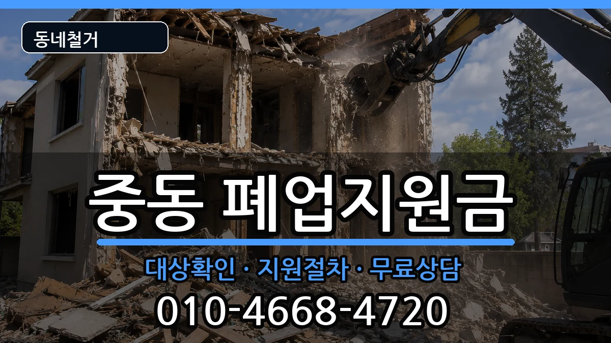 경기용인시기흥구중동  폐업지원금 지역형