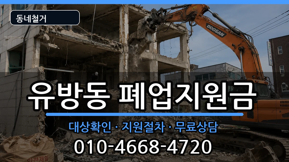 경기용인시처인구유방동 폐업지원금 현장 처리 안내 이미지 1