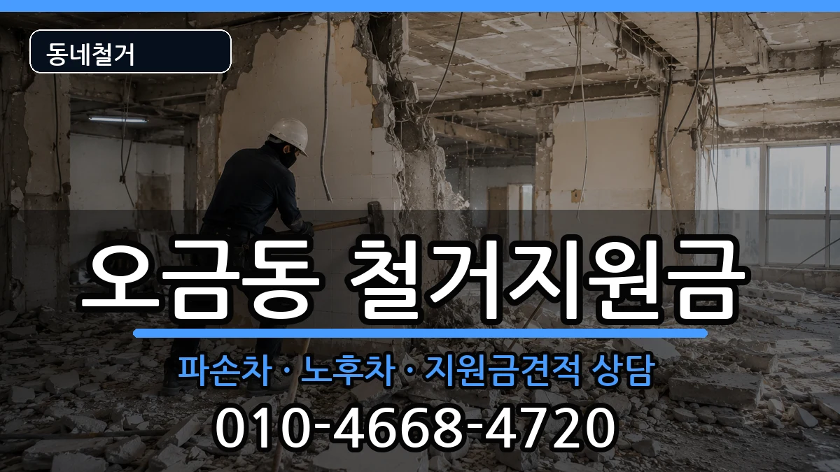 경기고양시덕양구오금동  철거지원금 질문형