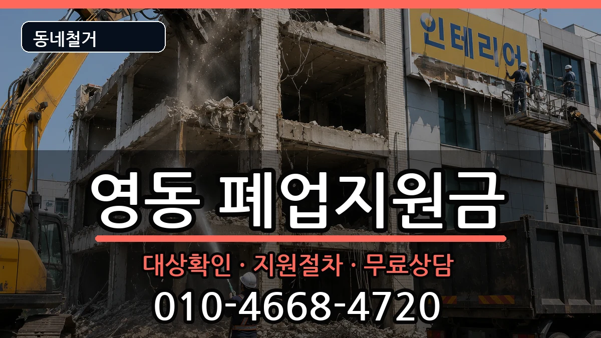 경기안성시영동 폐업지원금 경기안성시영동 폐업지원금 현장 처리 안내 이미지 1