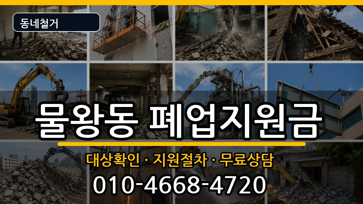 경기시흥시물왕동 폐업지원금 현장 처리 안내 이미지 1