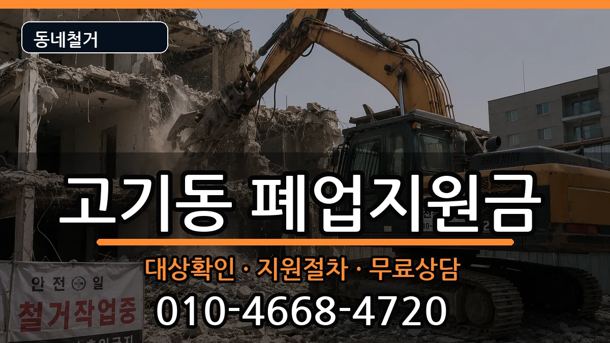 경기용인시수지구고기동  폐업지원금 지역형