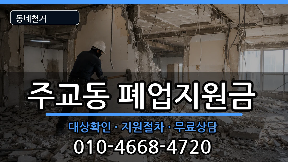 경기고양시덕양구주교동 폐업지원금 경기고양시덕양구주교동 폐업지원금 현장 처리 안내 이미지 1