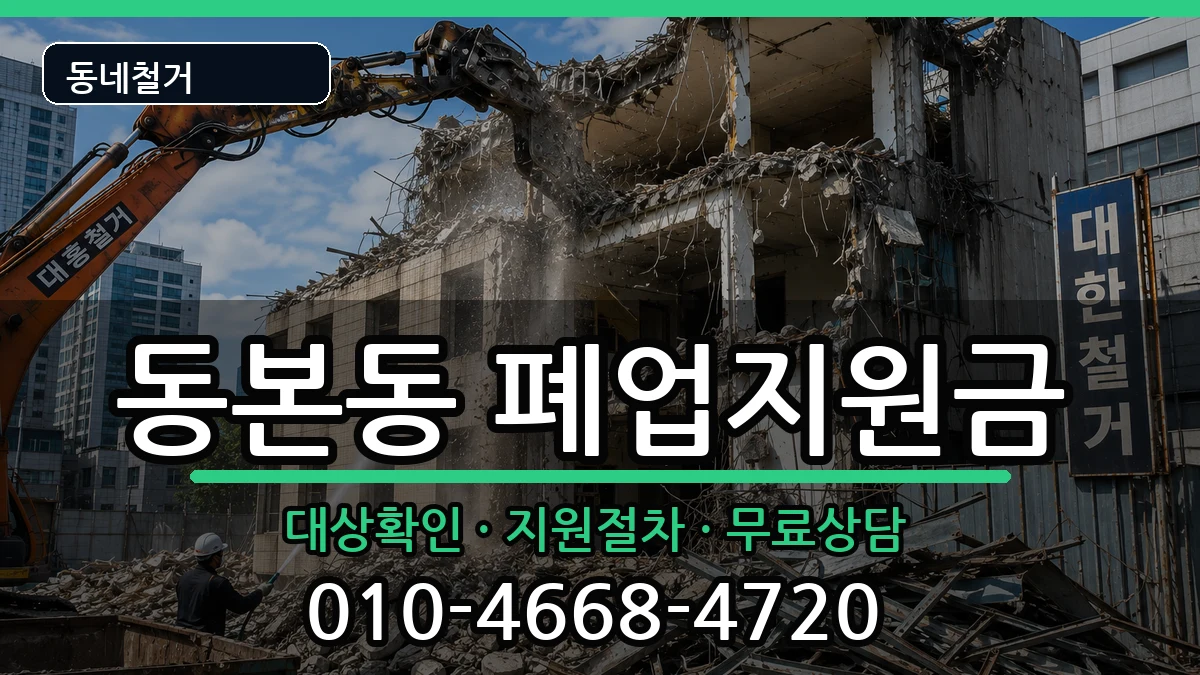 경기안성시동본동 폐업지원금 경기안성시동본동 폐업지원금 현장 처리 안내 이미지 1