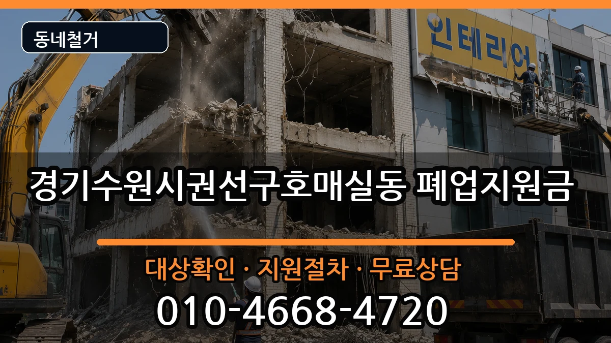 경기수원시권선구호매실동 폐업지원금 경기수원시권선구호매실동 폐업지원금 현장 처리 안내 이미지 3