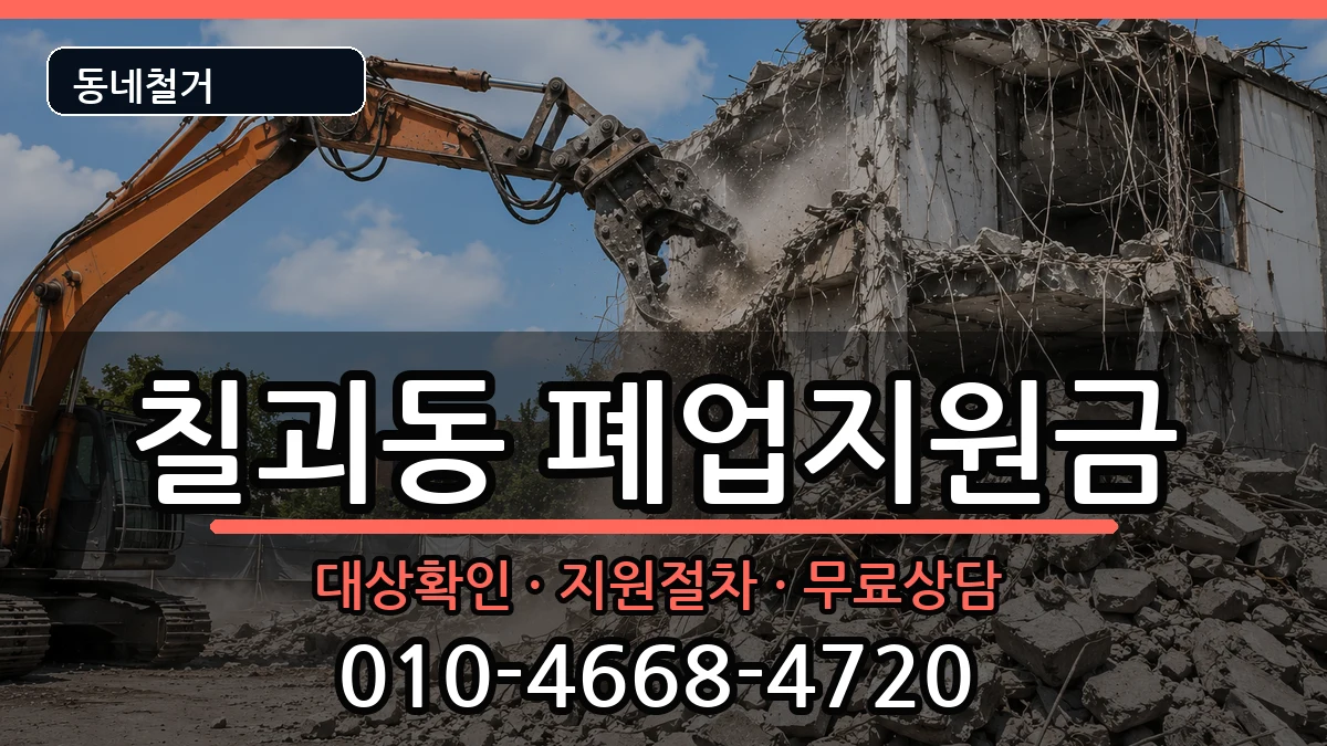 경기평택시칠괴동  폐업지원금 질문형