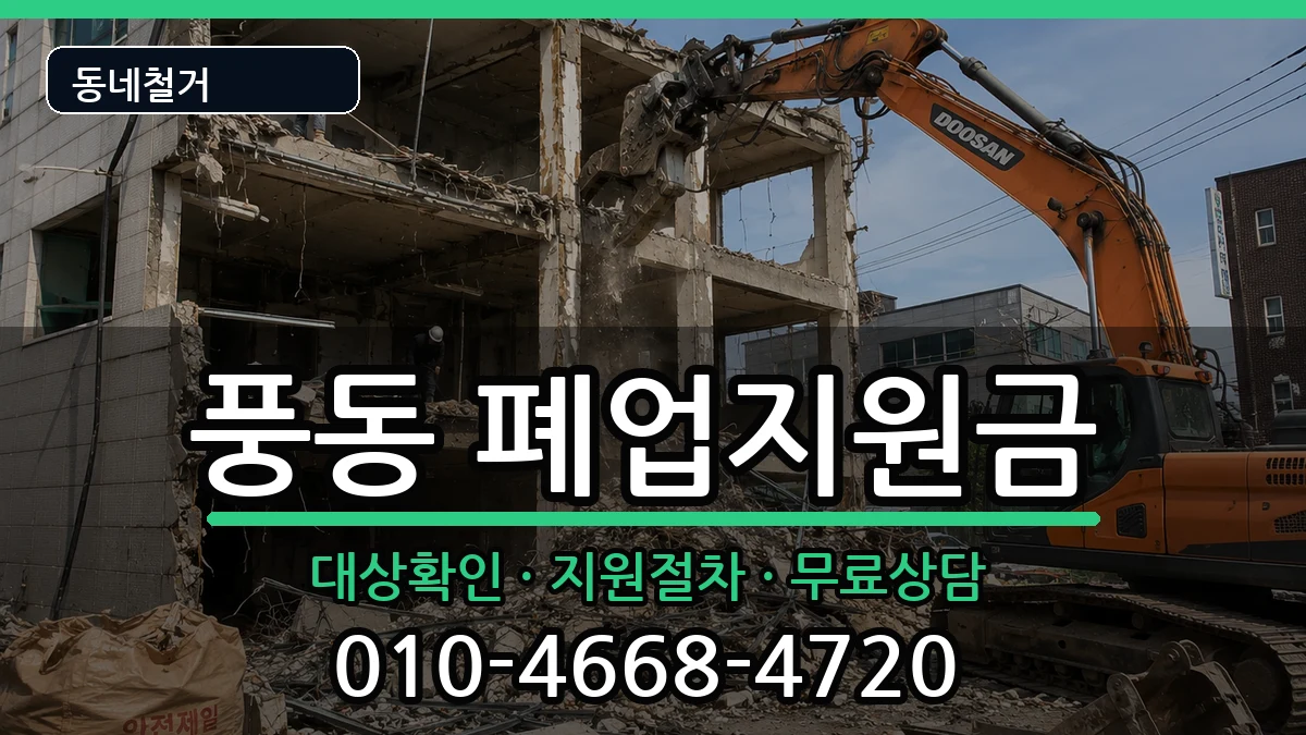 경기고양시일산동구풍동 폐업지원금 경기고양시일산동구풍동 폐업지원금 현장 처리 안내 이미지 1