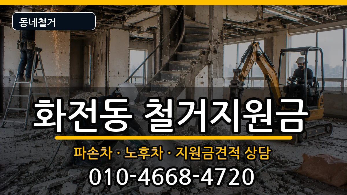 경기고양시덕양구화전동 철거지원금 현장 처리 안내 이미지 1