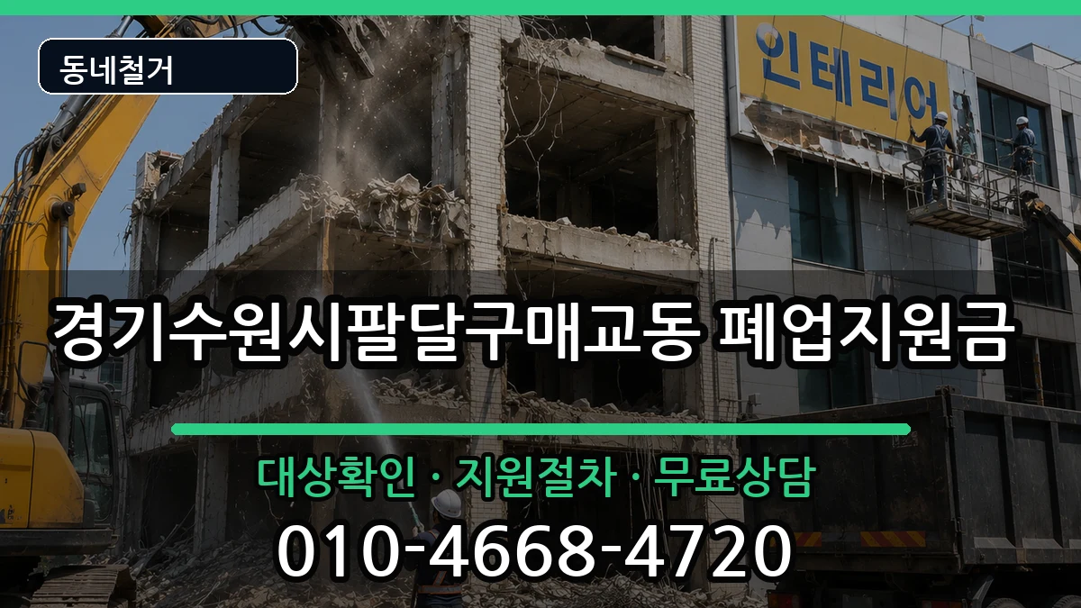 경기수원시팔달구매교동 폐업지원금 경기수원시팔달구매교동 폐업지원금 현장 처리 안내 이미지 3
