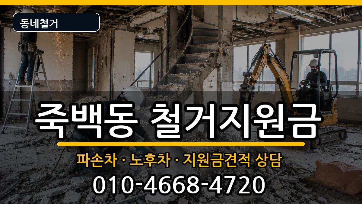 경기평택시죽백동 철거지원금 경기평택시죽백동 철거지원금 현장 처리 안내 이미지 1