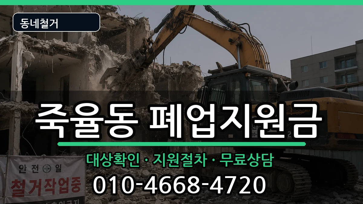 경기시흥시죽율동 폐업지원금 경기시흥시죽율동 폐업지원금 현장 처리 안내 이미지 1
