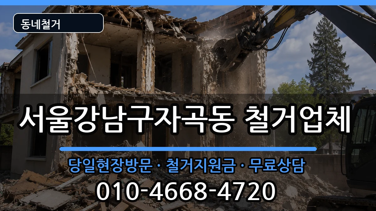 서울강남구자곡동  철거 지역형