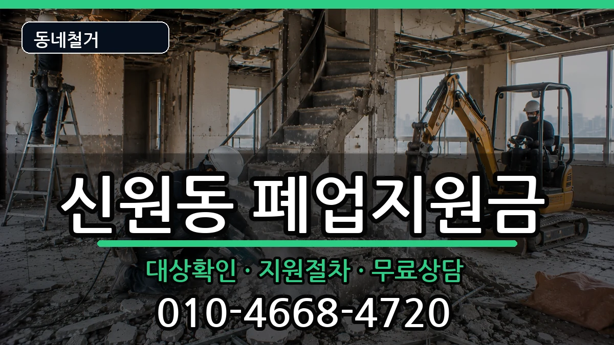 경기고양시덕양구신원동 폐업지원금 현장 처리 안내 이미지 2
