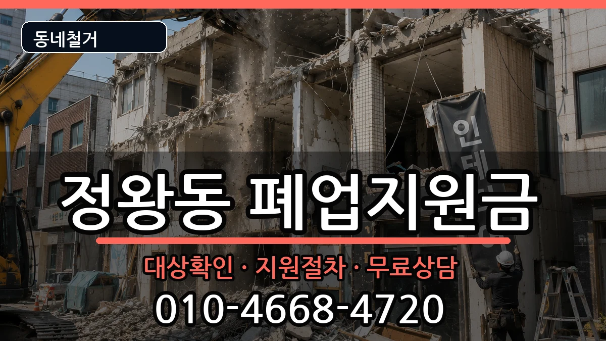 경기시흥시정왕동 폐업지원금 현장 처리 안내 이미지 3