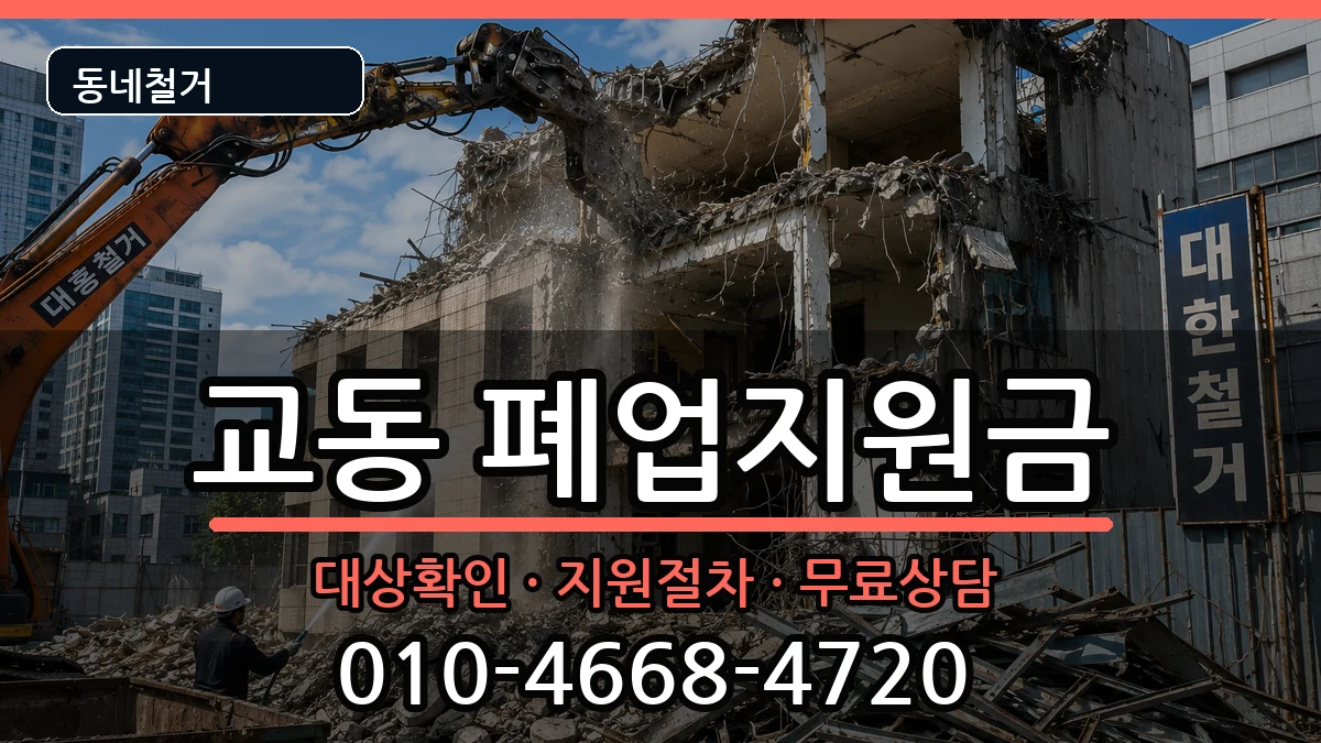 경기여주시교동 폐업지원금 경기여주시교동 폐업지원금 현장 처리 안내 이미지 1
