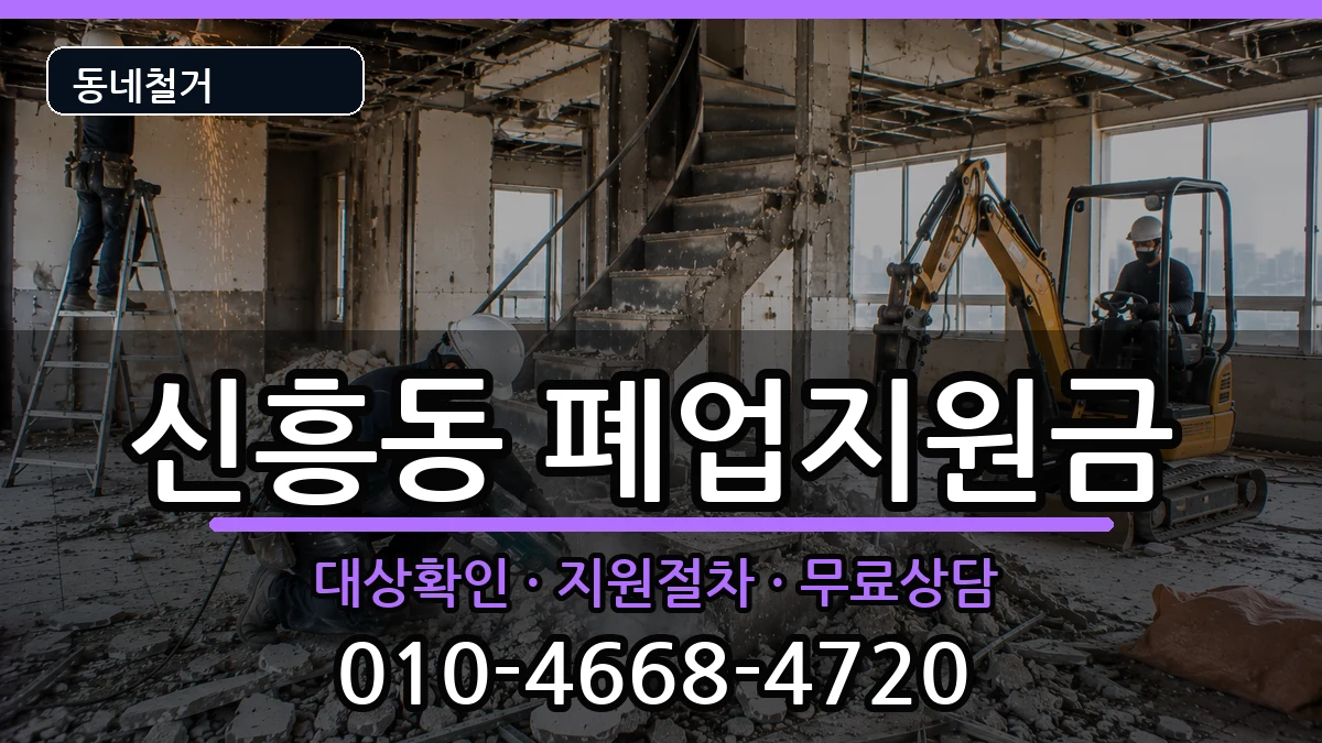 경기안성시신흥동 폐업지원금 경기안성시신흥동 폐업지원금 현장 처리 안내 이미지 2