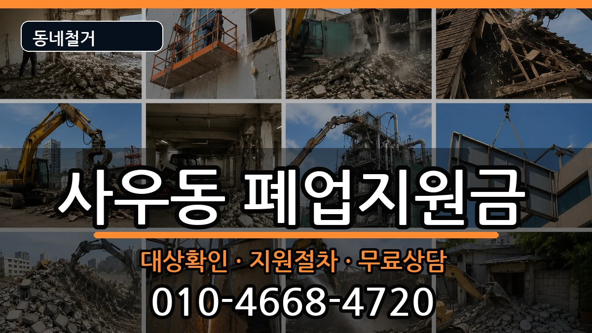 경기김포시사우동 폐업지원금 현장 처리 안내 이미지 3