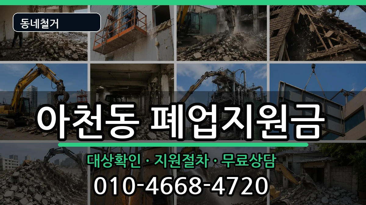 경기구리시아천동 폐업지원금 경기구리시아천동 폐업지원금 현장 처리 안내 이미지 2