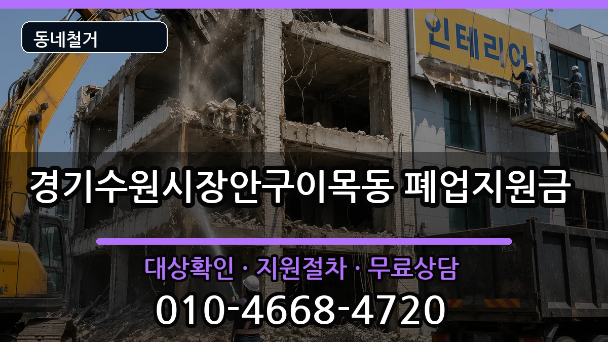 경기수원시장안구이목동 폐업지원금 경기수원시장안구이목동 폐업지원금 현장 처리 안내 이미지 3