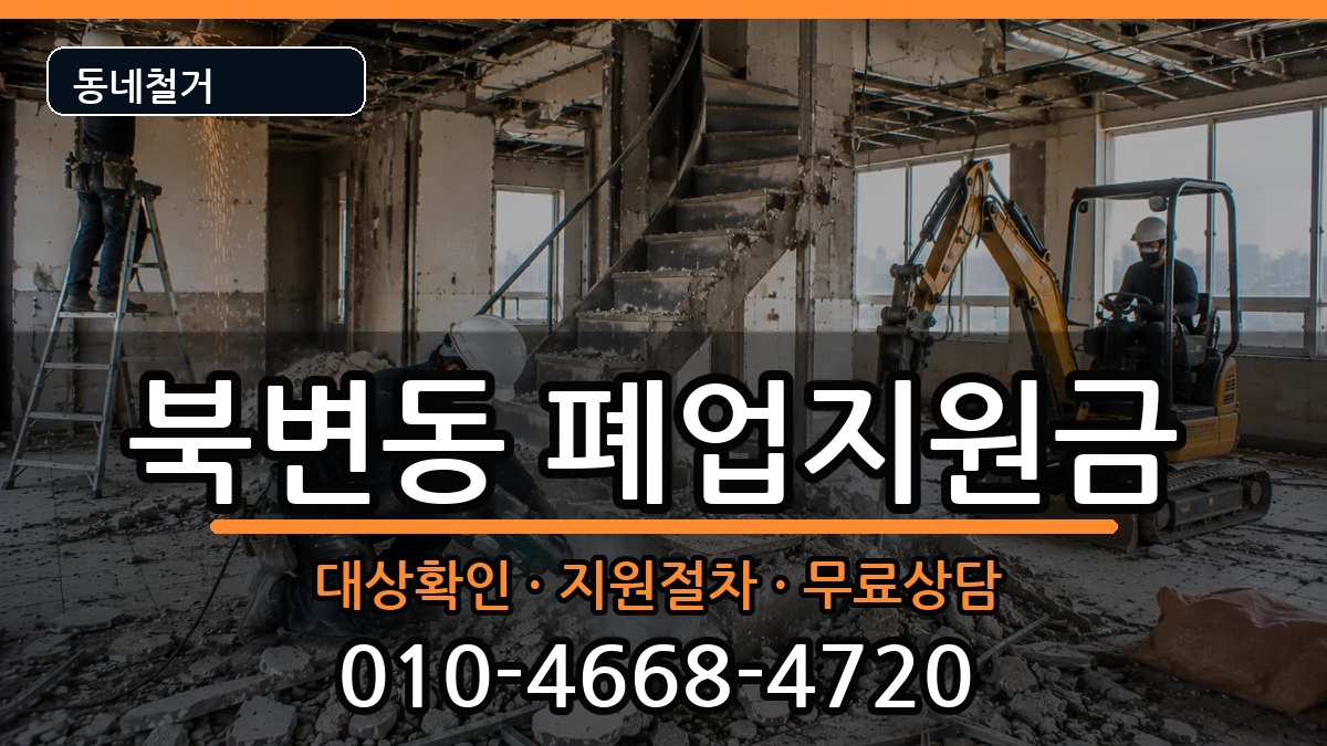 경기김포시북변동 폐업지원금 현장 처리 안내 이미지 3