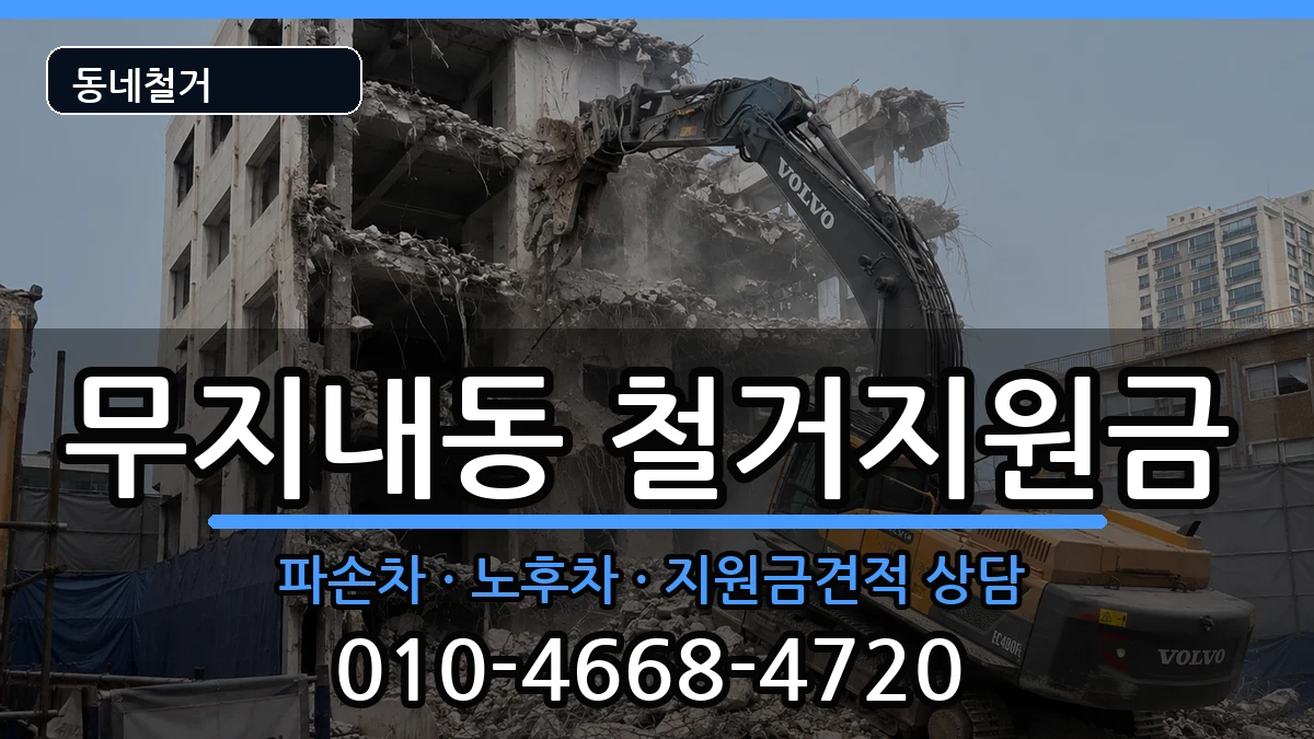 경기시흥시무지내동  철거지원금 절차형