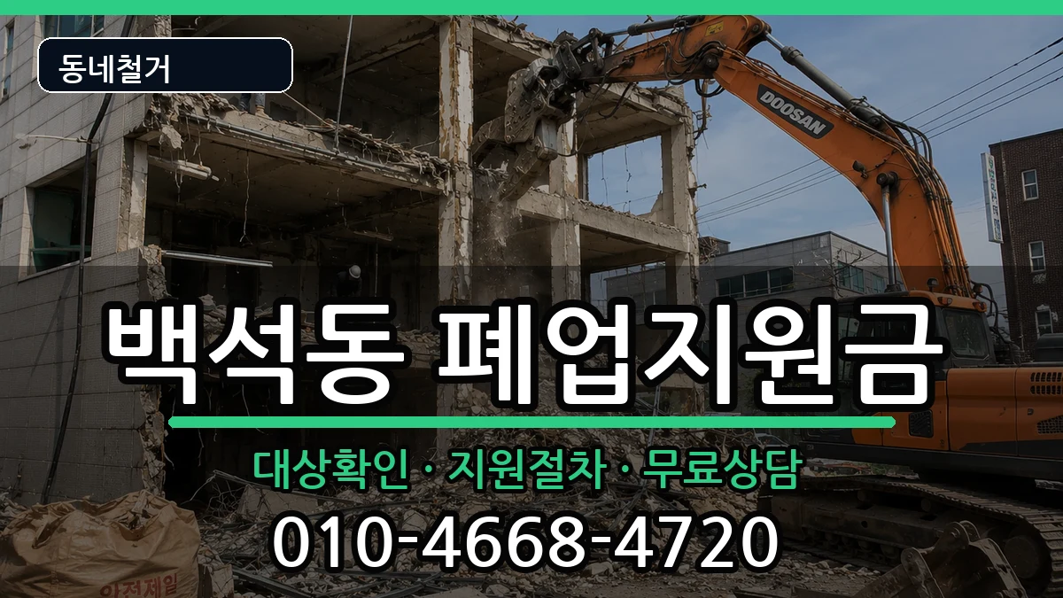 경기고양시일산동구백석동 폐업지원금 경기고양시일산동구백석동 폐업지원금 현장 처리 안내 이미지 2