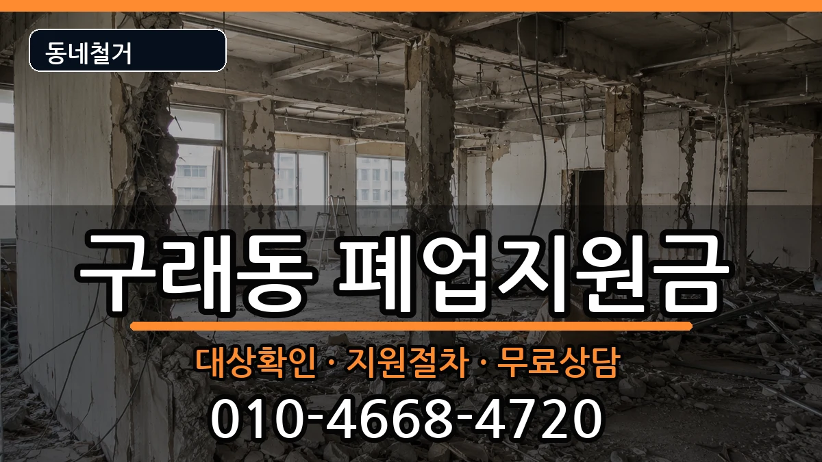 경기김포시구래동  폐업지원금 FAQ형