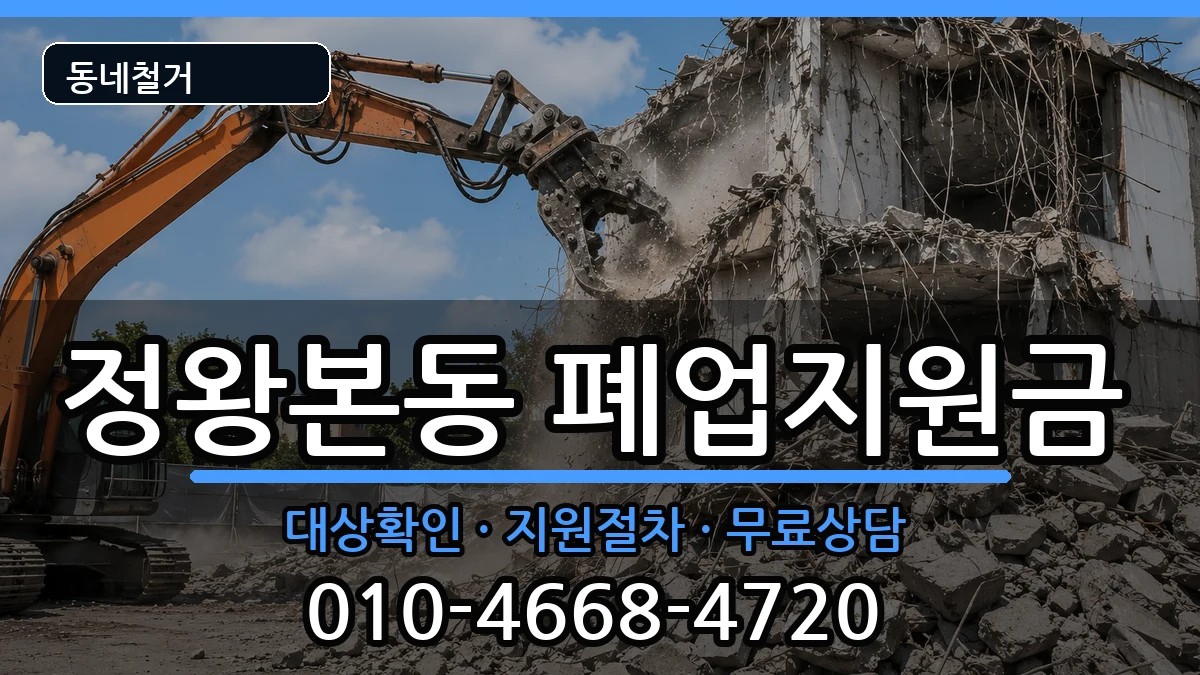 경기시흥시정왕본동 폐업지원금 현장 처리 안내 이미지 2