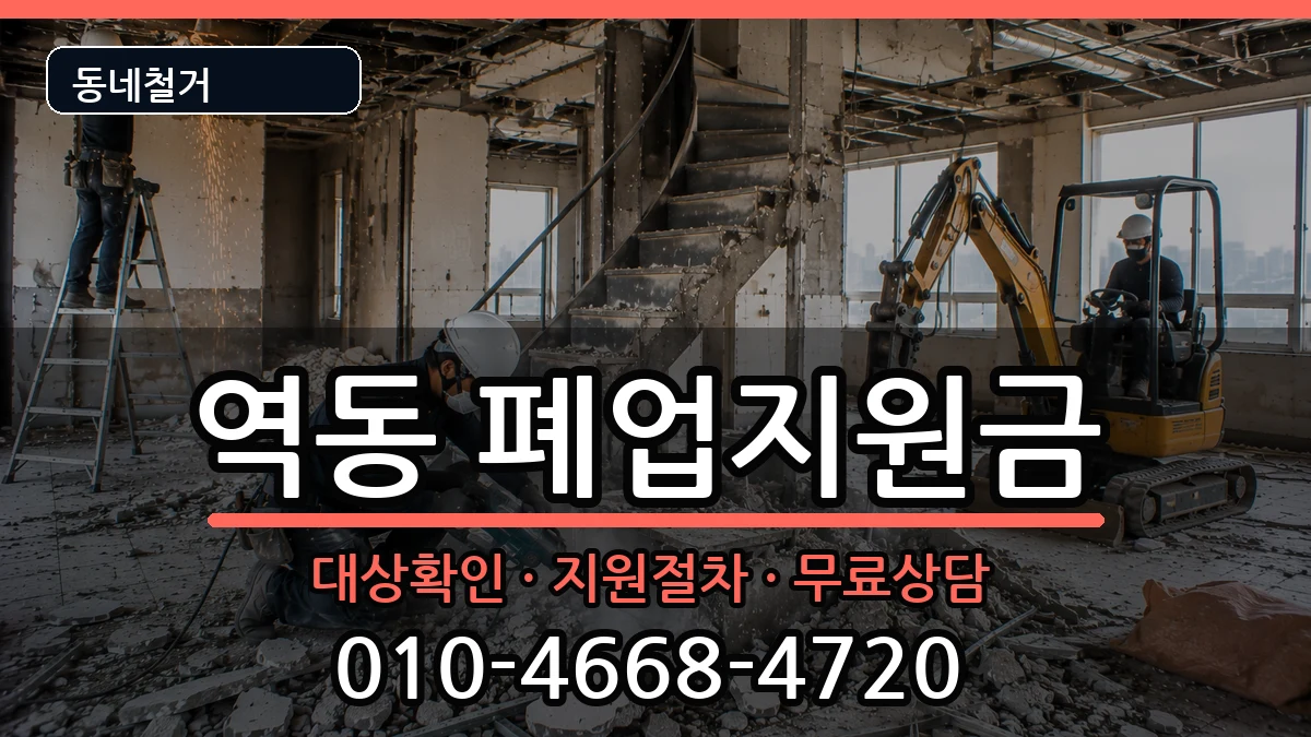 경기광주시역동 폐업지원금 경기광주시역동 폐업지원금 현장 처리 안내 이미지 1