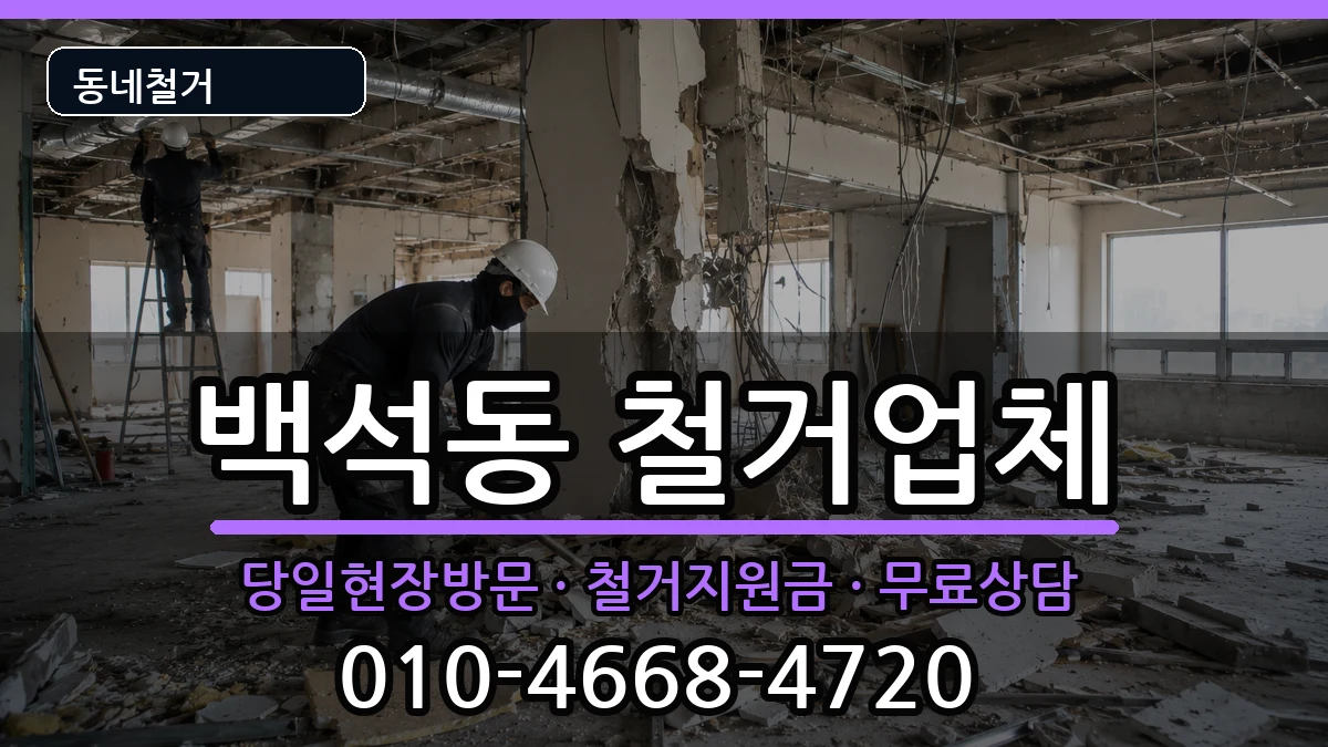 경기고양시일산동구백석동 철거 경기고양시일산동구백석동 철거 현장 처리 안내 이미지 3