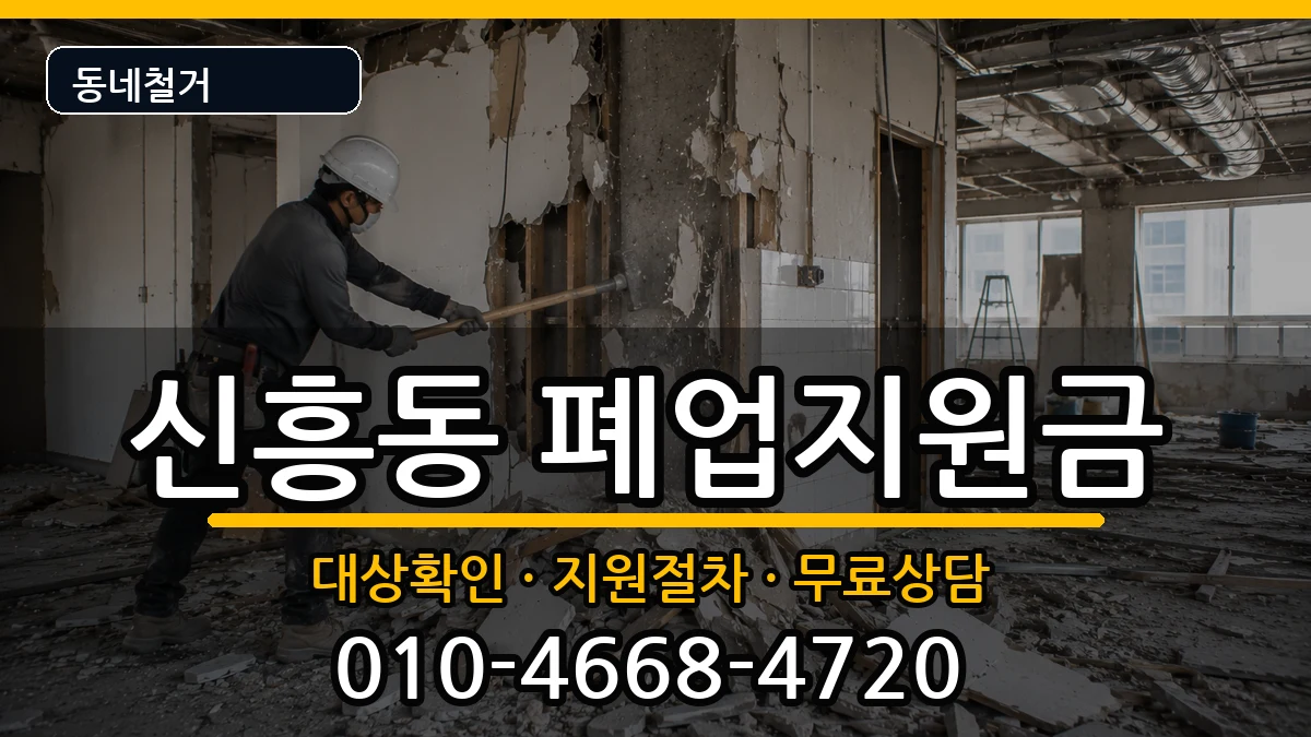 경기안성시신흥동  폐업지원금 사례형