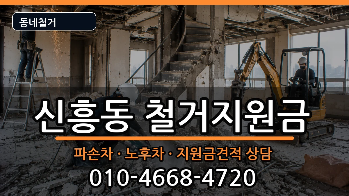 경기안성시신흥동  철거지원금 주의사항형