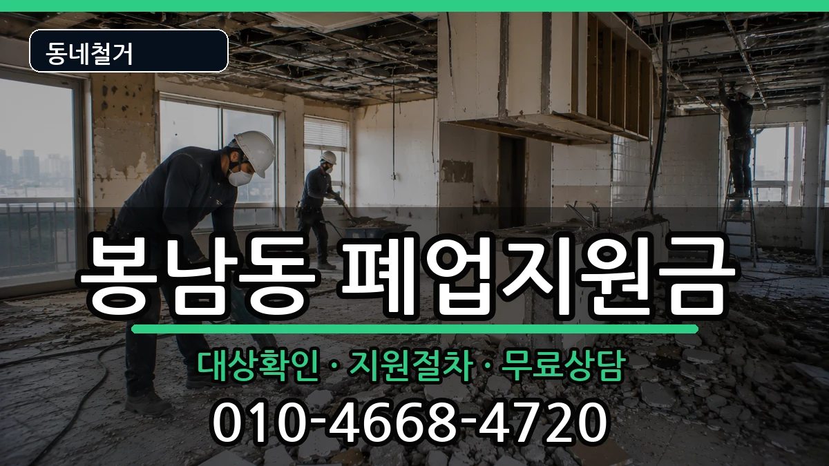 경기안성시봉남동 폐업지원금 현장 처리 안내 이미지 2