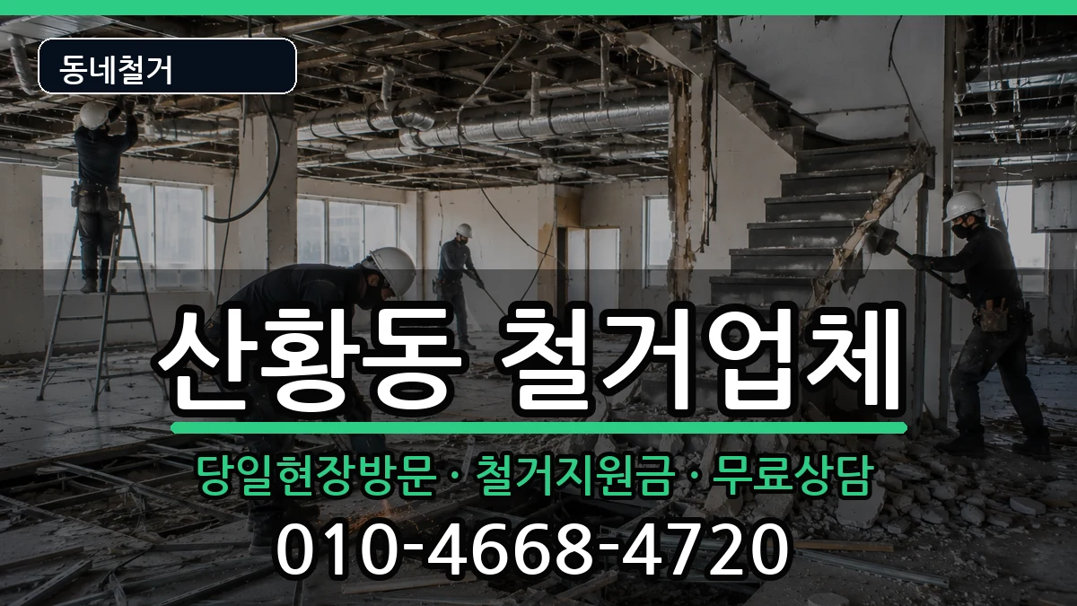 경기고양시일산동구산황동  철거 비용형